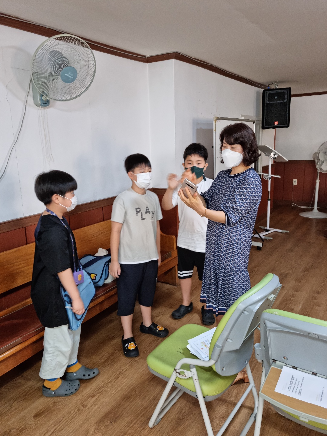 8월 율동 대회 사진 및 준비하는 모습